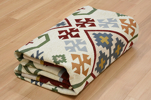 値段交渉ゴブラン織 絨毯 カーペット ラグ 洗える 約240×330cm 6帖サイズ キリム柄 レッド系 子ども部屋 新品未使用 900305612Y カーペット一般
