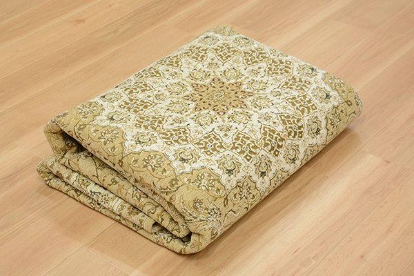 【大人気即納】ゴブラン織 絨毯 カーペット ラグ 洗える 約200×250cm メダリオン柄 ベージュ系 新品未使用 900305405Y ラグ一般